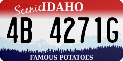ID license plate 4B4271G