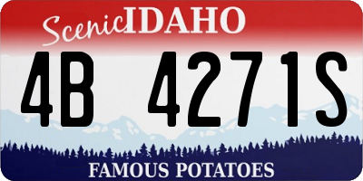 ID license plate 4B4271S