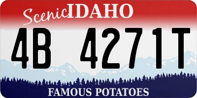 ID license plate 4B4271T