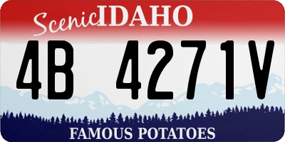 ID license plate 4B4271V