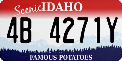 ID license plate 4B4271Y