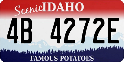 ID license plate 4B4272E