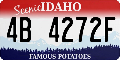 ID license plate 4B4272F