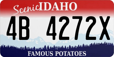 ID license plate 4B4272X