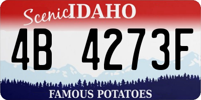 ID license plate 4B4273F