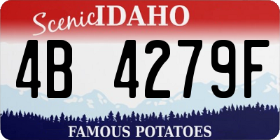 ID license plate 4B4279F