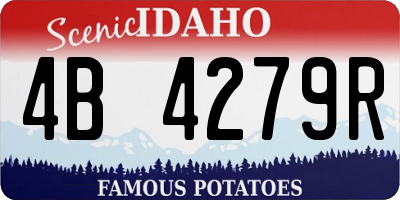 ID license plate 4B4279R