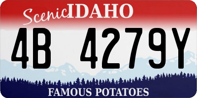 ID license plate 4B4279Y