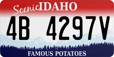 ID license plate 4B4297V