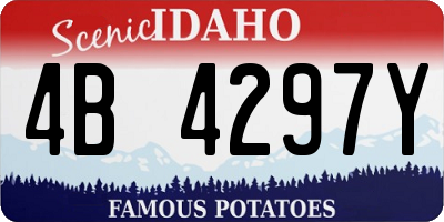 ID license plate 4B4297Y