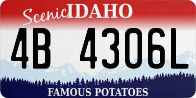 ID license plate 4B4306L