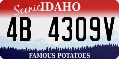 ID license plate 4B4309V
