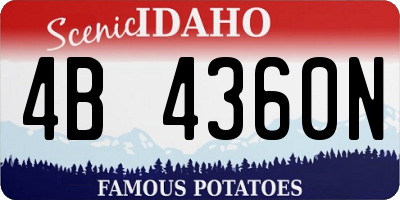 ID license plate 4B4360N