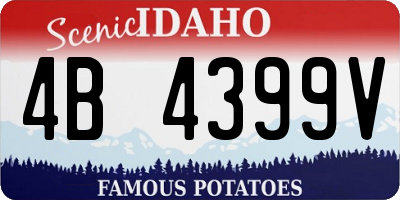 ID license plate 4B4399V