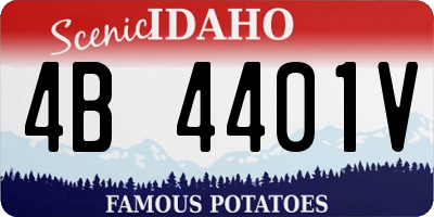 ID license plate 4B4401V