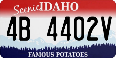 ID license plate 4B4402V
