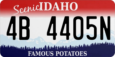 ID license plate 4B4405N