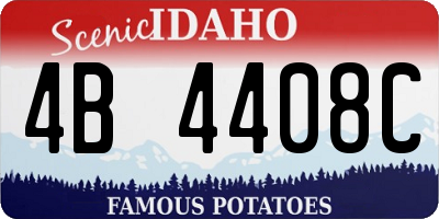 ID license plate 4B4408C