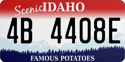 ID license plate 4B4408E