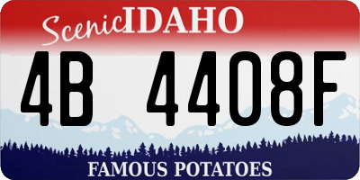 ID license plate 4B4408F