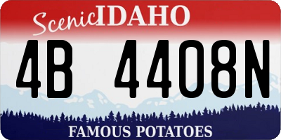 ID license plate 4B4408N