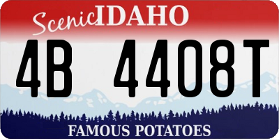 ID license plate 4B4408T