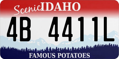 ID license plate 4B4411L