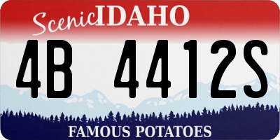 ID license plate 4B4412S