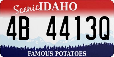 ID license plate 4B4413Q