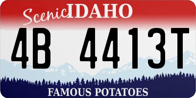 ID license plate 4B4413T