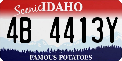 ID license plate 4B4413Y