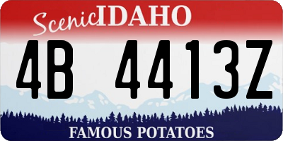 ID license plate 4B4413Z