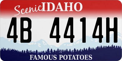 ID license plate 4B4414H