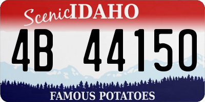 ID license plate 4B4415O
