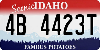 ID license plate 4B4423T