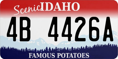 ID license plate 4B4426A