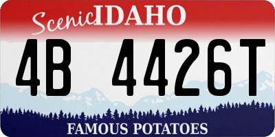 ID license plate 4B4426T