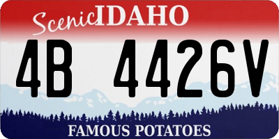 ID license plate 4B4426V