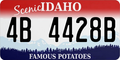 ID license plate 4B4428B