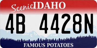 ID license plate 4B4428N