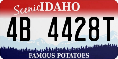 ID license plate 4B4428T