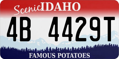 ID license plate 4B4429T