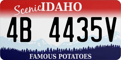 ID license plate 4B4435V