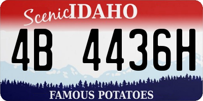 ID license plate 4B4436H