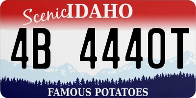 ID license plate 4B4440T