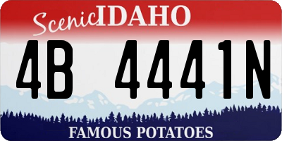 ID license plate 4B4441N