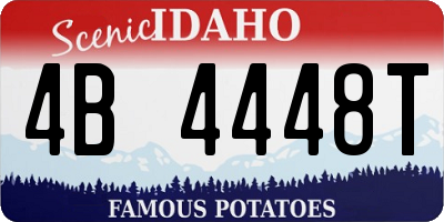 ID license plate 4B4448T