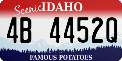 ID license plate 4B4452Q