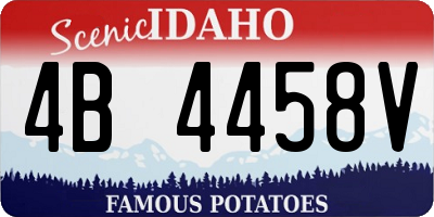 ID license plate 4B4458V