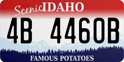 ID license plate 4B4460B